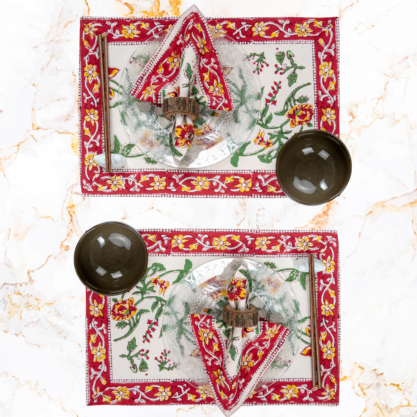 Lily Flower Placemats & Napkins
