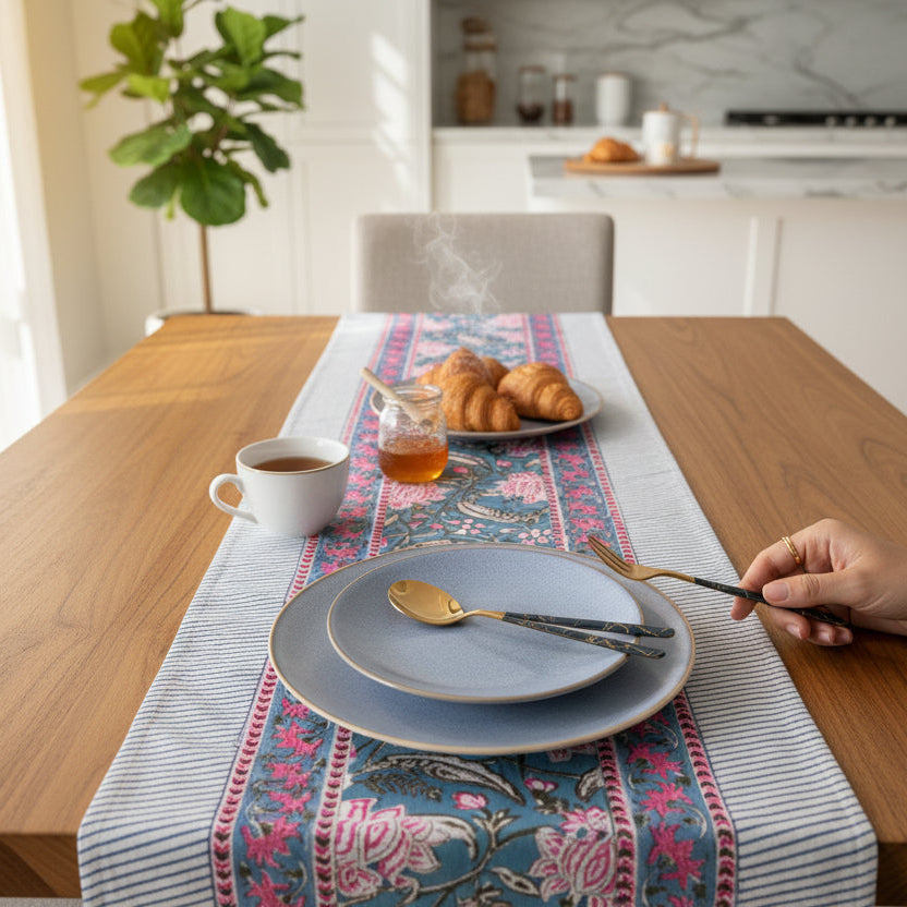 Crimson & Clover Table Runner