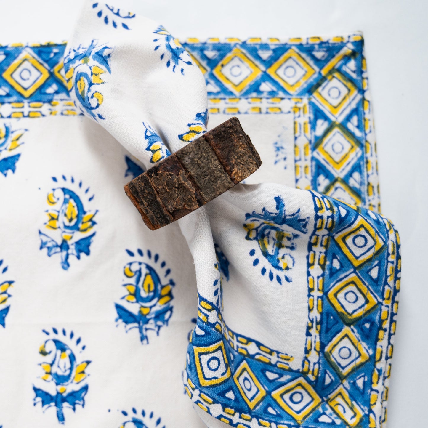 Blue Posy Placemats & Napkins Set