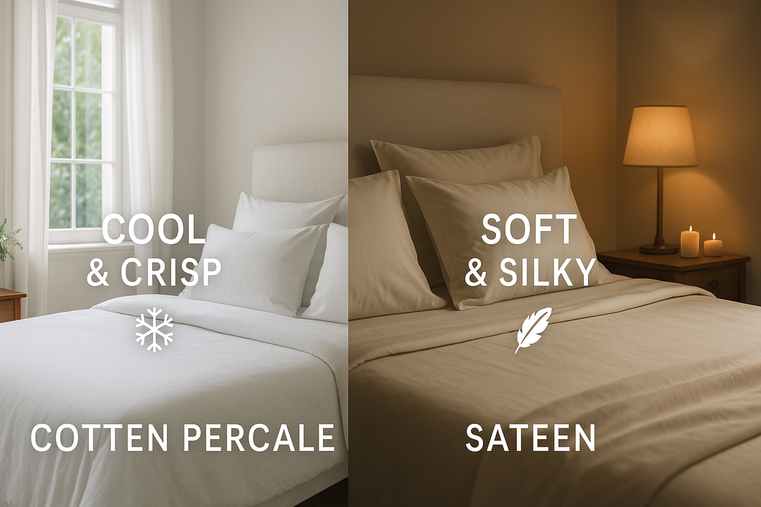 Cotton Percale vs. Sateen: Which Bed Linen is Best for Your Comfort?