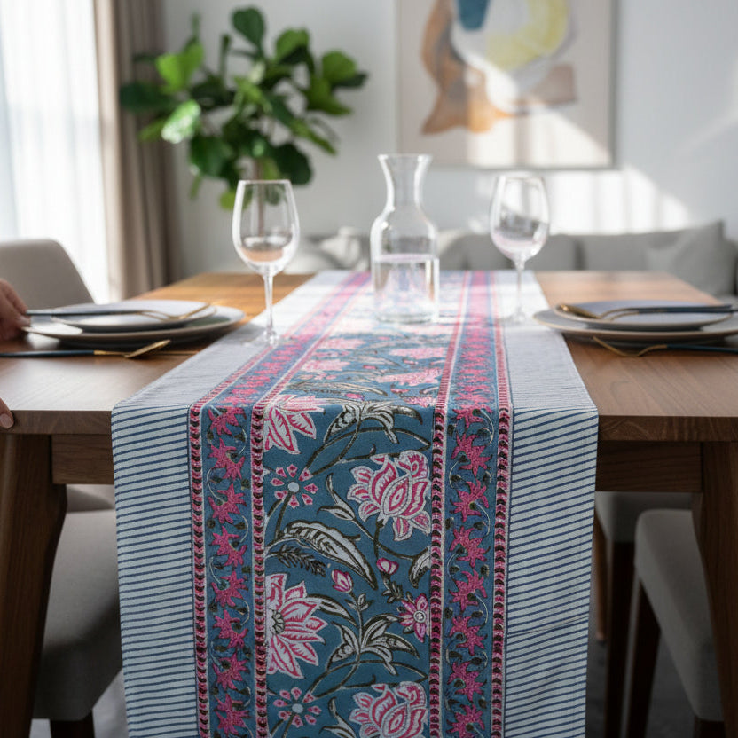 Crimson & Clover Table Runner