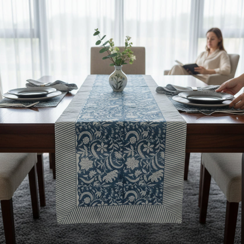 Iris Blossom Table Runner
