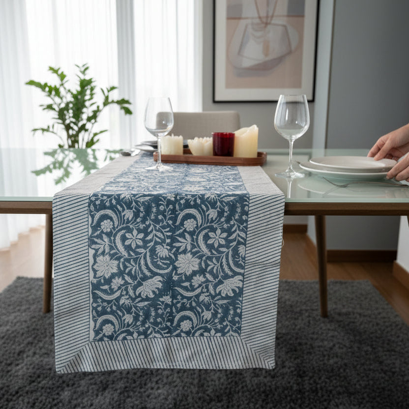 Iris Blossom Table Runner