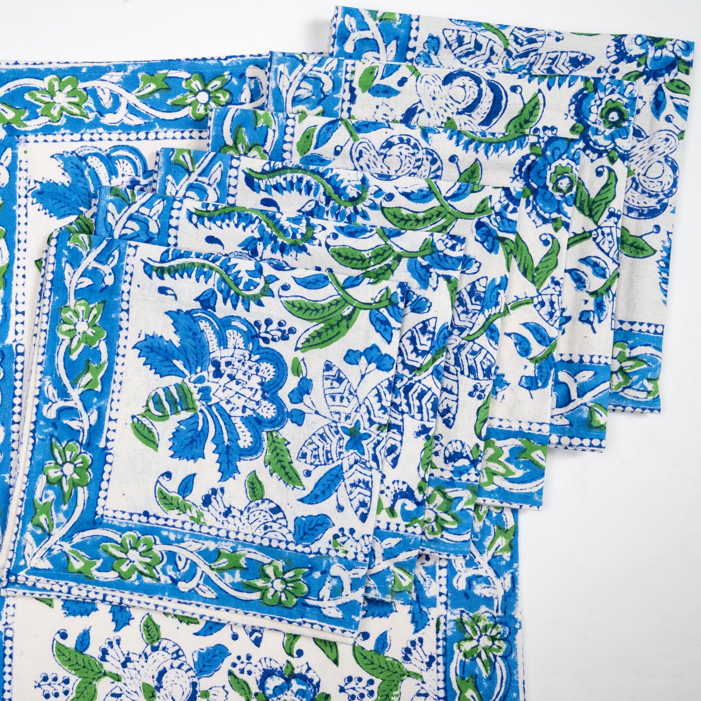 Blue Iris Placemats & Napkins Set