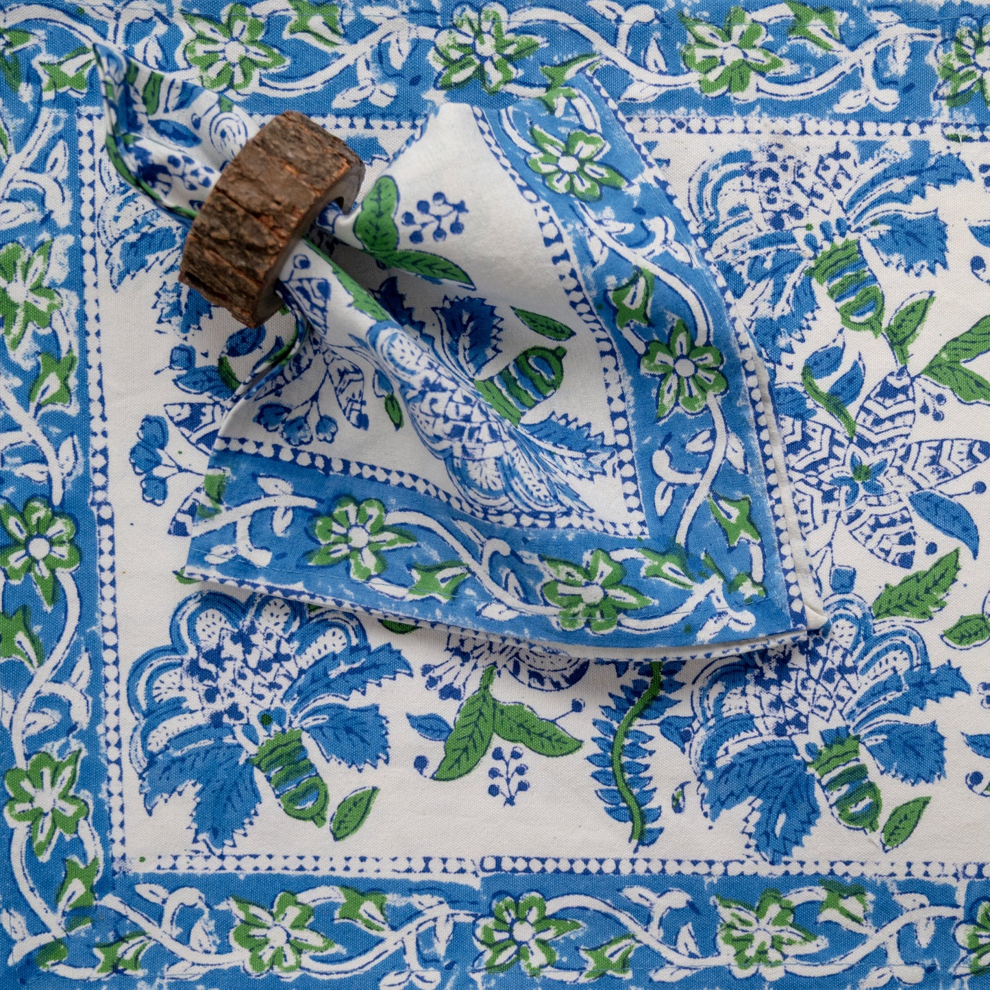 Blue Iris Placemats & Napkins Set